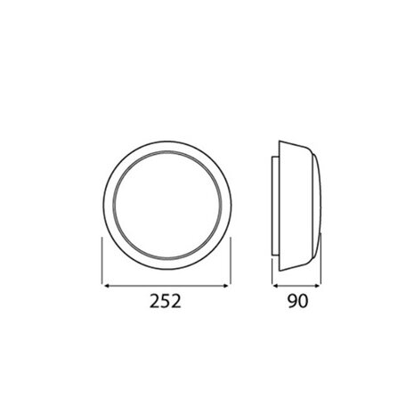 ME2, 1 x E27 LED lamp voorbereid, wit/helder-frosted, excl. E27 LED lichtbron