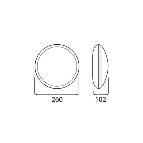 ME6, 1 x E27 LED lamp voorbereid, wit/helder-frosted, excl. E27 LED lichtbron